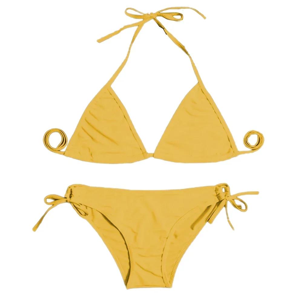 Сексуальное нижнее белье женские стринги женские бикини комплект сексуальный купальник из двух частей бандажный стиль бразильский дышащий сплошной купальник лето