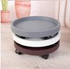 Flower Pot Tray with Universal Wheels, Thickened Resin Base, and Movable Casters