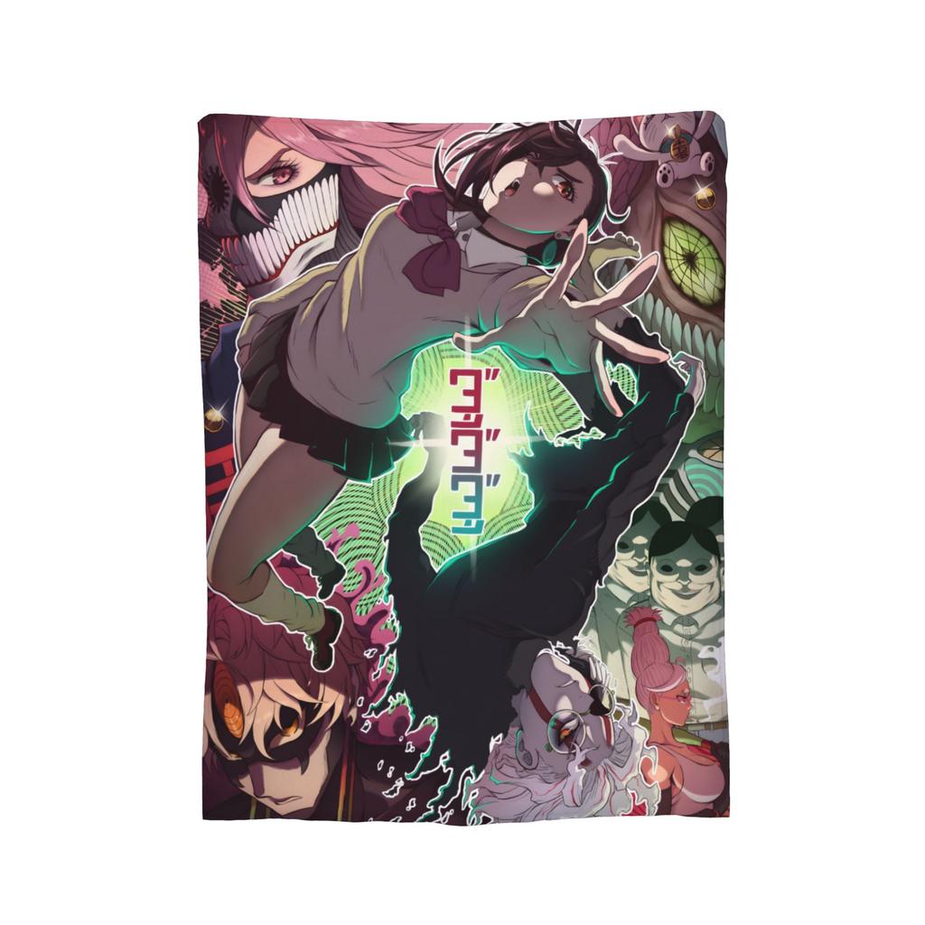 Dandadan Anime Blankets Flannel Spring/Autumn Multifunction Lightweight Thin Throw Blankets for Bed Car Quilt