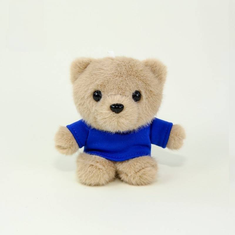 Teddy Bear Plush Toy Keychain With Printing For Gift And Decoration