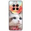 For Realme 12 4G Case Black Silicone Lovely Cute Soft TPU Phone Cases On Realme12 4G Protect Bumper Cover Shell Coques 6.67''