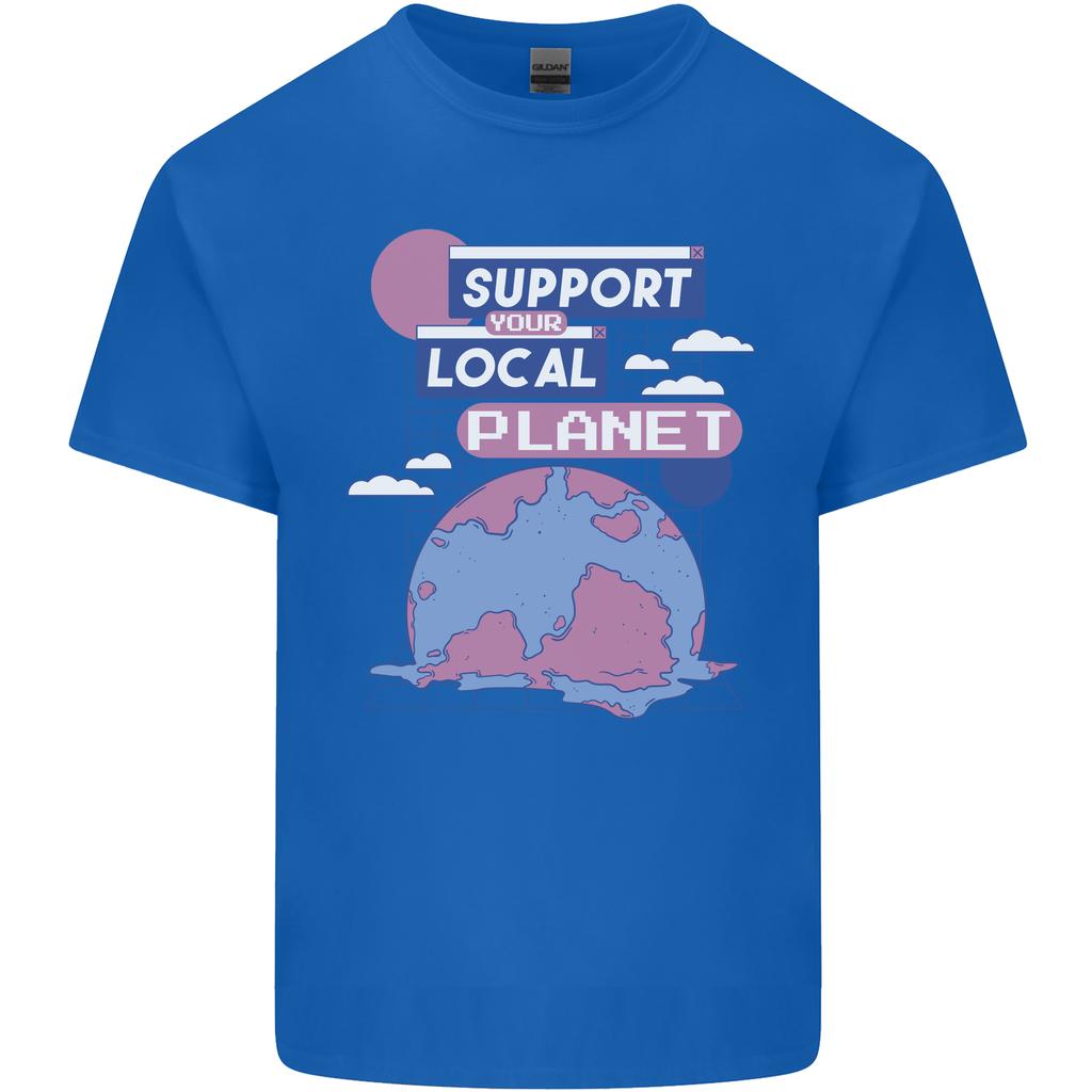Climate Change Support Your Local Planet Unisexs Light Cotton TShirt