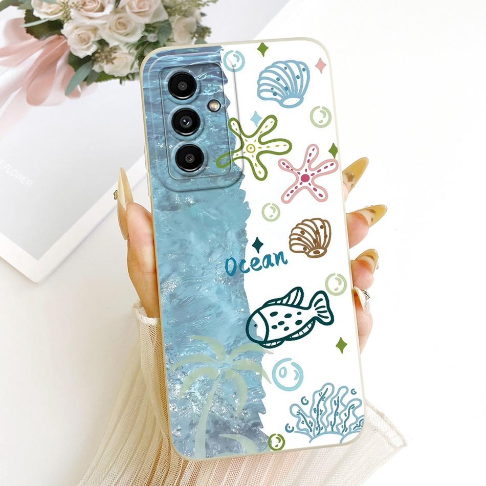 Для Samsung Galaxy A05s A05 Милый Кот Цветок Мультяшный Чехол для Телефона Для Samsung A05 A 05 05S A05S Ударопрочный Мягкий Силиконовый Чехол