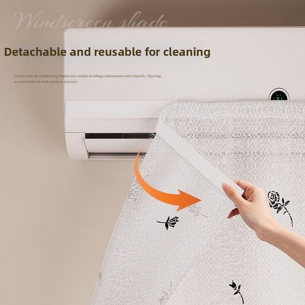 Removable Air Conditioner Windshield Curtain AC Wind Deflector Cover  Indoor Decoration
