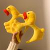 Милая маленькая желтая уточка плюшевая повязка на голову женская для умывания смешная для фото повязка для волос