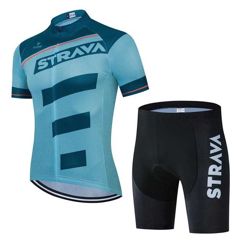 Men Women Cycling Jersey Set Short Sleeve Breathable Mountain Bike Apparel Riding Kit