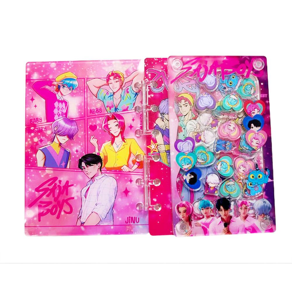 A7 Kpop Demon Hunters Notebook and Journals Rumi Mira Zoey Binder Cartoon Anime Pattern Stationery Supplies Back To School Gifts