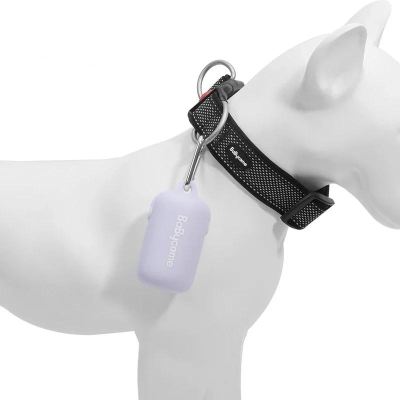 Держатель для диспенсера для собачьих какашек с карабином для путешествий на открытом воздухе для сбора отходов домашних животных Силиконовые аксессуары Экологичные товары Товары