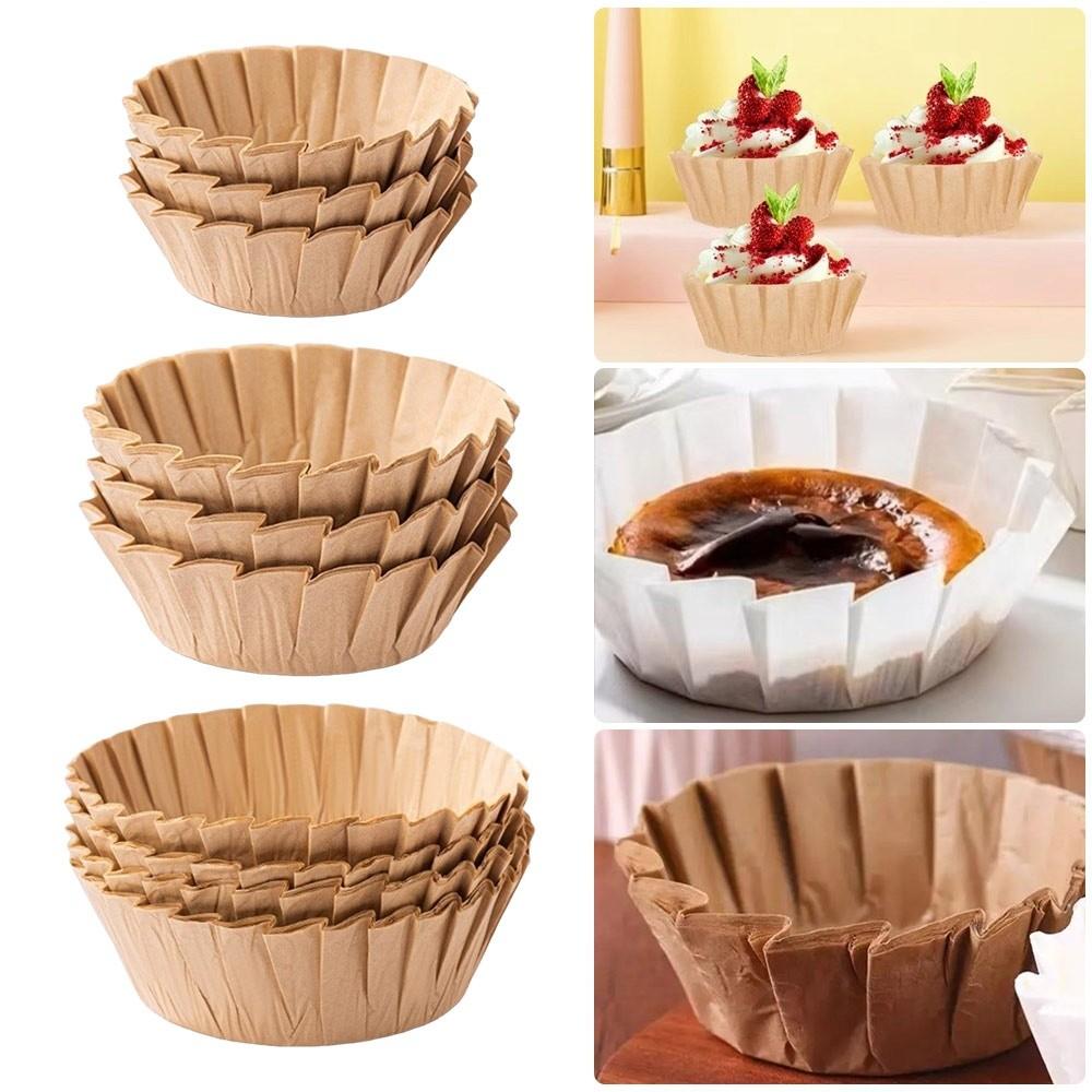 4/6/8inch Cake Pan Liner Oilproof Basques Cake Paper New Baking Papers Kitchen Use