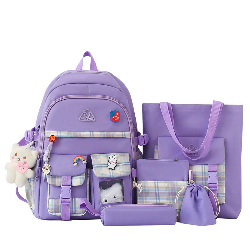 Набор школьных сумок. Студенческий рюкзак. Многосекционный рюкзак.