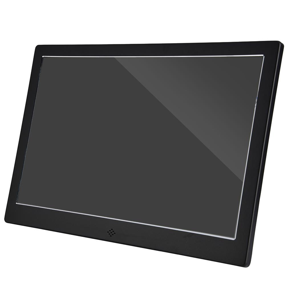 12" HD   LED Aluminium Alloy Digital Photo Frame Alarm Clock MP3/4 Movie Player (Silver)