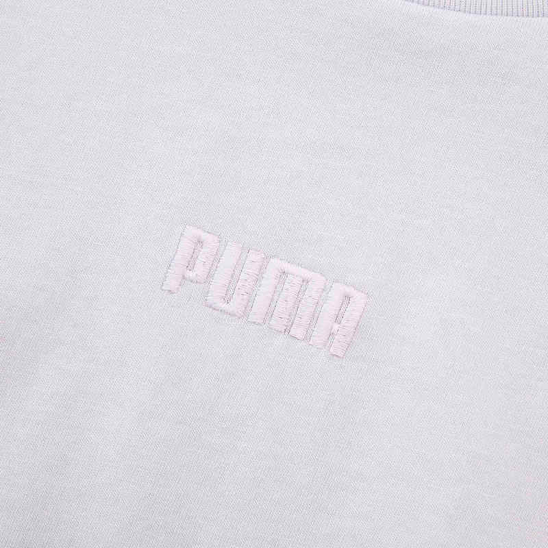 Puma Дышащая Повседневная Спортивная Универсальная Простая Футболка с Коротким Рукавом Мужские топы Розовый 690645-68