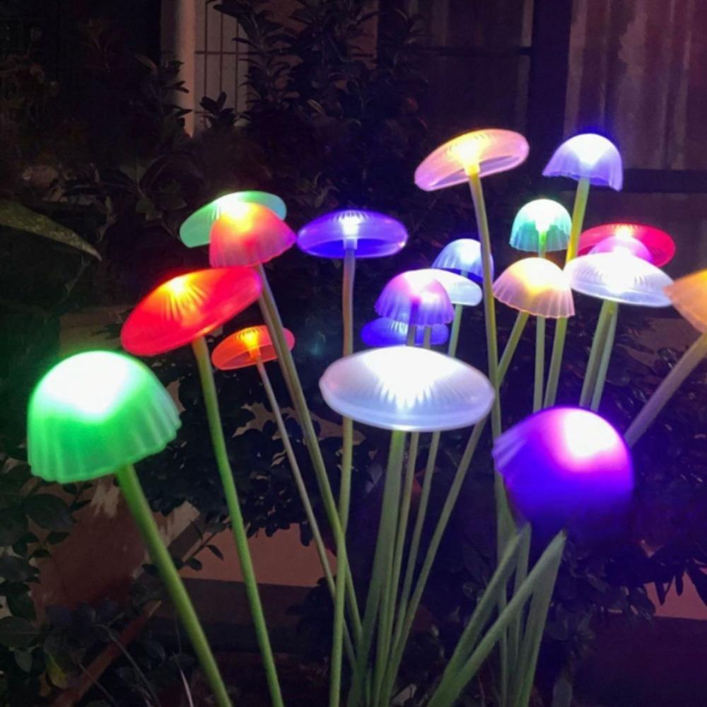 Солнечный светодиодный светильник в виде медузы, садовый декор, водонепроницаемый уличный солнечный светильник для патио, балкона, двора, клумбы