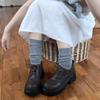 Removable Thick-soled Trouser Boots Two Wear Belt Buckle Short Boots Round Head Retro Stacking Boots Women's Western Boots Medium Boots