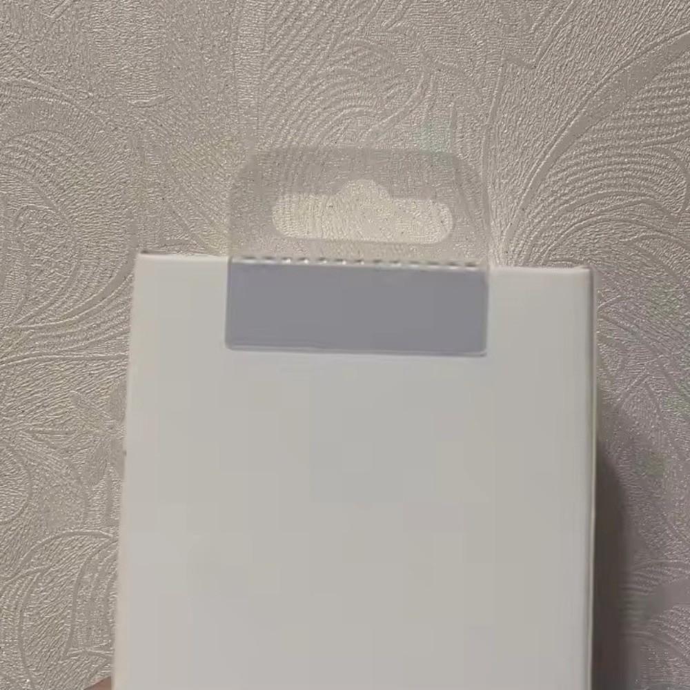 100PCS Self-Adhesive Plastic Hanging Tags PET Plastic Retail Packaging Hook Retail Display