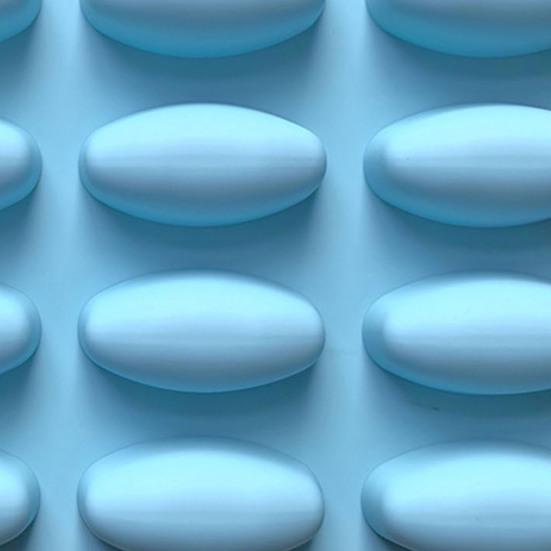 Силиконовая форма для выпечки 16 ячеек Овальная форма для шоколада Антипригарная Безопасна для морозильной камеры и духовки Форма для десертов Формы для выпечки Торта Желе Мороженого