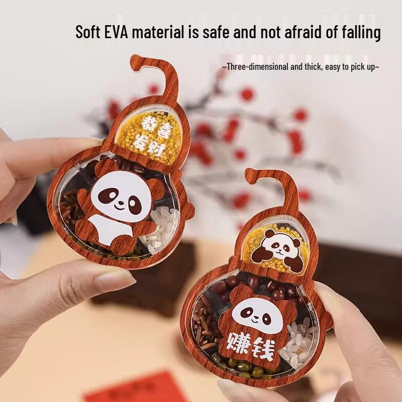 Магнит 3D Пять Зерен: Подарок на новоселье - Креативный дизайн с крупной текстурой