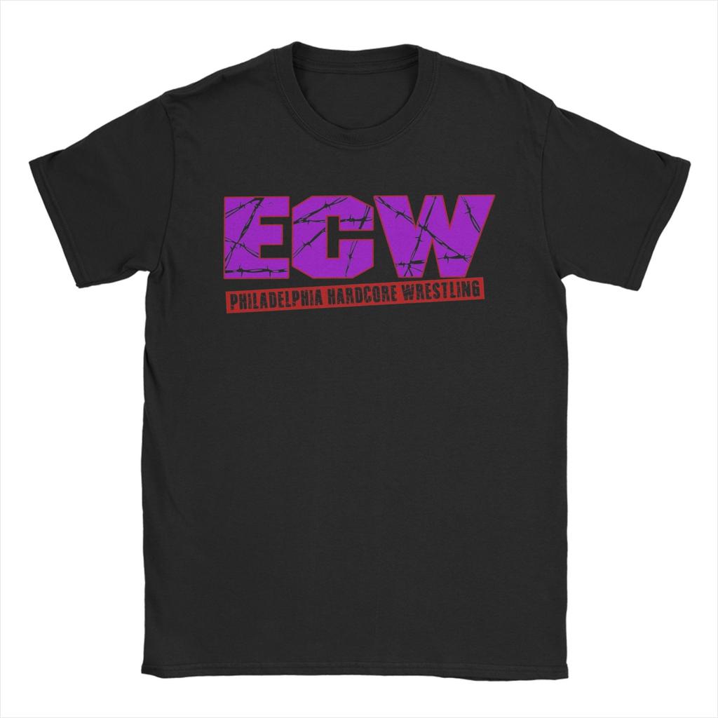 Футболка Ecw Hardcore Wrestling Летние Хлопковые Футболки Для Унисекс Harajuku Узорная Футболка С Коротким Рукавом Уличная Одежда Топы