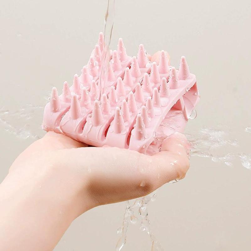 Массажер для кожи головы Шампунь Щетка для мытья волос Щетка для кожи головы Мягкий силиконовый массажер для кожи головы Расческа для волос Для удаления перхоти Щетка для шампуня