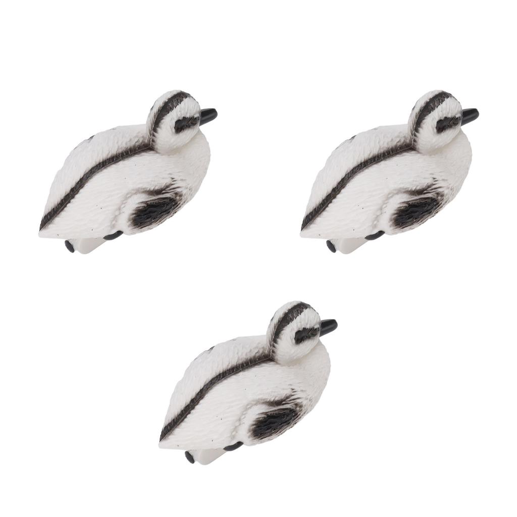 3 шт. Плавающий желтый утенок Реалистичная пластиковая утка Украшение для пруда с рыбой для сада, бассейна, рыболовного пруда, воды