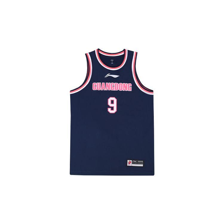 Мужской баскетбольный жилет Li Ning CBA Series Professional с круглым вырезом, удобный, универсальный, повседневный, темно-синий AAYTA05-2