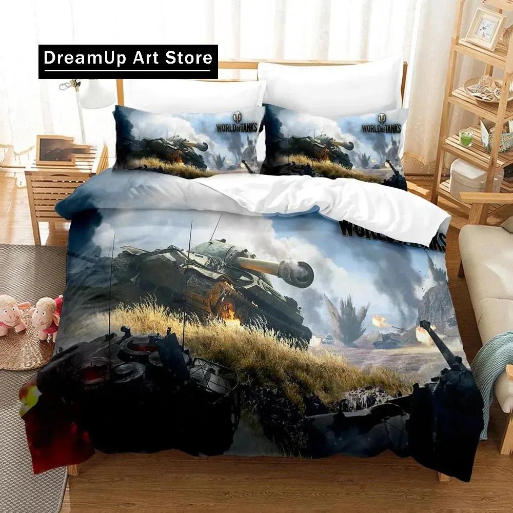 3D Print Game World of Tanks Fashion Bedding Set Boys Girls Twin Queen King Size Duvet Cover Pillowcase Bed boys Adult Bedroom