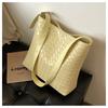 Woven Bag Women's Large-capacity New Autumn and Winter Casual Shoulder Messenger Bag Popular Bucket Bag