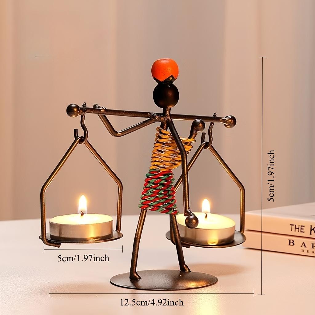 Винтажная Легкая Роскошь Настольное Украшение Подсвечник Железный Дом Романтический Ужин при Свечах Металлический Подсвечник Мелочи Аксессуары