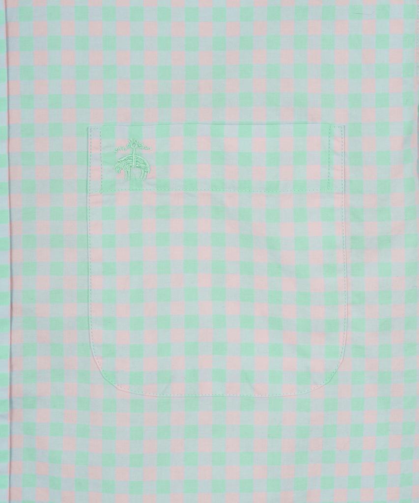 BROOKS BROTHERS Friday Poplin Pattern Check Shirt (Mint) (Bbthmmg106)