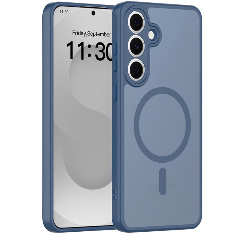 Магнитный чехол для телефона с ощущением кожи для Samsung S26 Ultra, S25 FE/S24, Матовый A17