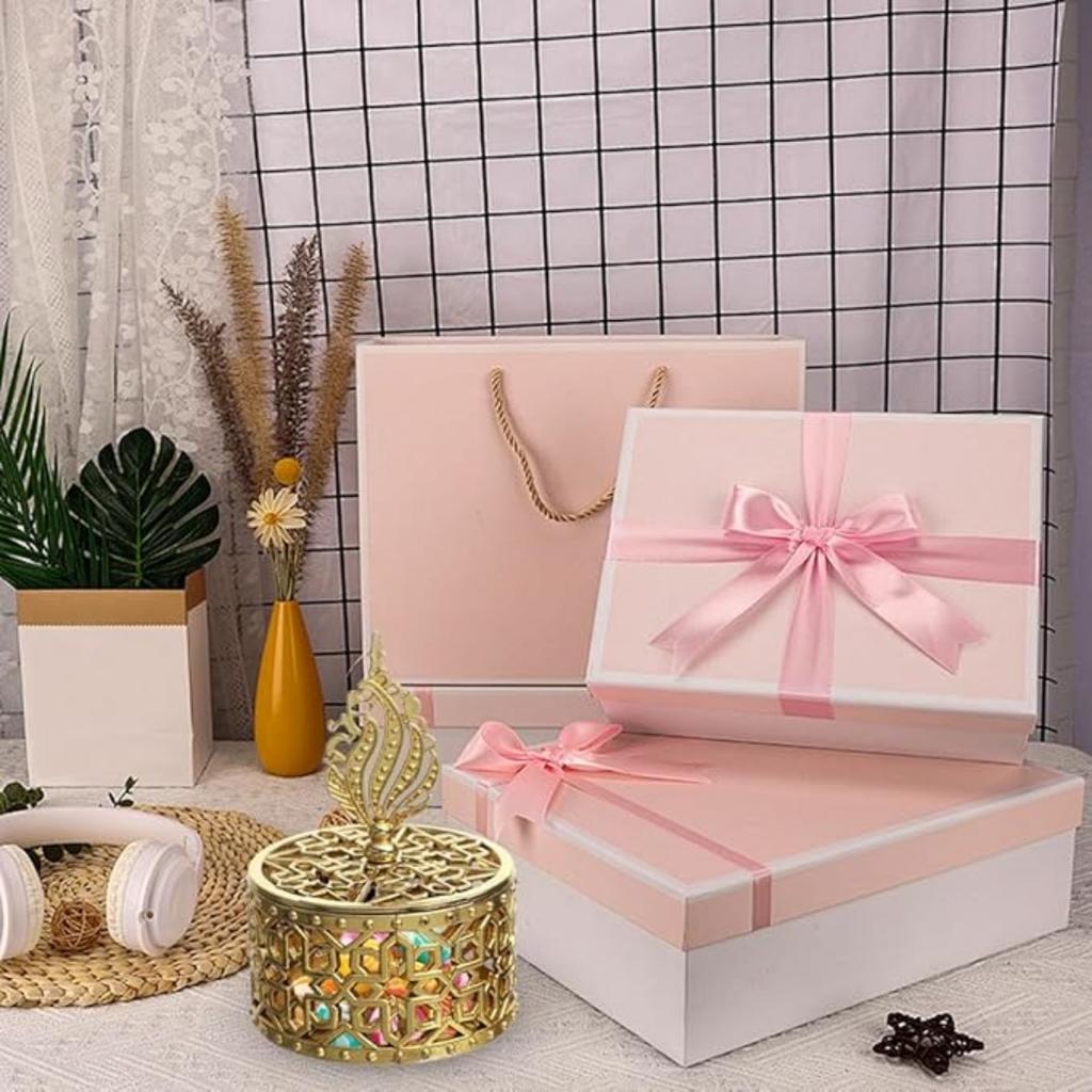 Коробки для конфет с крышкой, контейнеры для конфет на Рамадан, Ид Мубарак, декор для исламской вечеринки, коробки для сладостей, коробки для свадебных подарков, контейнеры, банки для конфет для вечеринки, 12 шт.