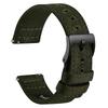 [WOCCI] ремень для часов из холста 22 мм ремешок для часов вышитый тканевый сменный ремешок для часов быстросъемная пряжка армейского зеленого/черного цвета