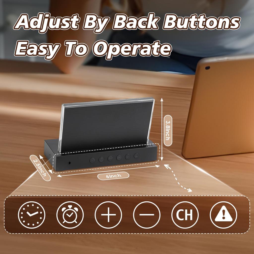 Цифровая мини-метеостанция с измерением температуры в помещении/на улице, барометром и будильником