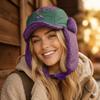 Windproof Bomber Hats Embroidered Earflap Bonnet Fashion Ski Russian Cap  Outdoors