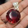 Amazing Natural Topaz 925 Sterling Silver Pendant Round 78.20 Ct Gems CERTIFIED My-407
