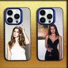 Чехол для телефона L-Lana Del R-Rey Для iPhone 16,15,14,13,12,11,Mini,Pro,MAX Синий Матовый Силиконовый Чехол