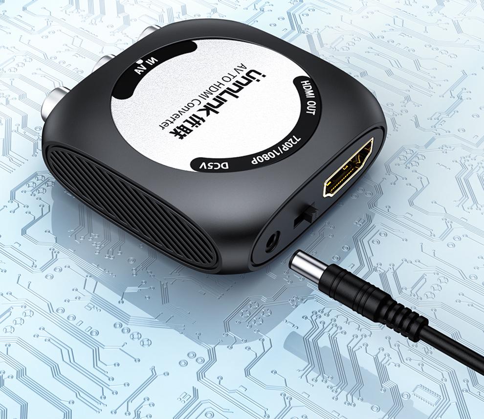 Высококачественный HDMI в AV конвертер для подключения игровых приставок к старым телевизорам
