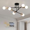 Creative American Multi-Branch Ceiling Chandelier for Living Room and Bedroom