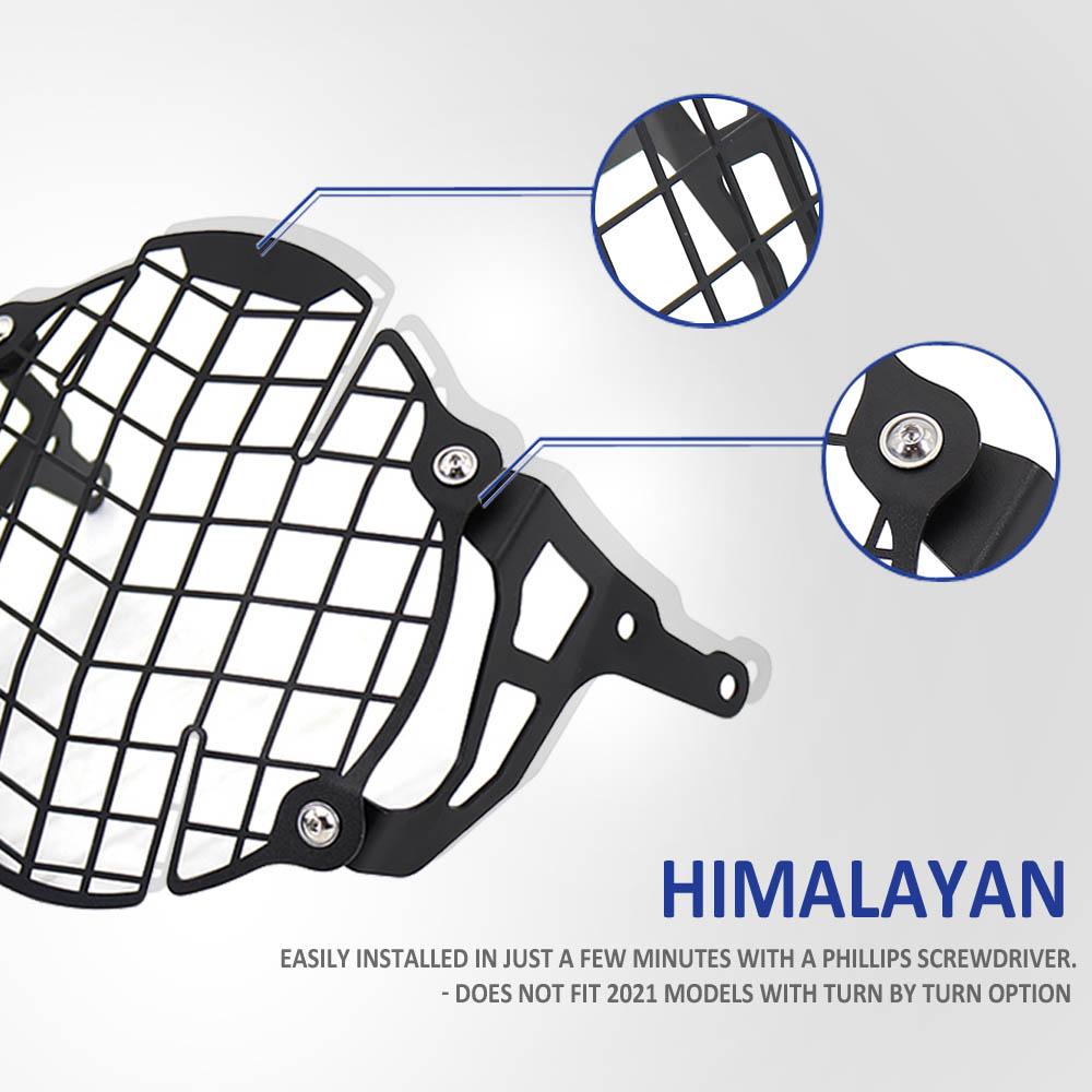 For Royal Enfield Himalayan New Motorcycle Aluminum Headlight Grille Guard Front Lamp Grill Cover Head Light Protector 2016-2021