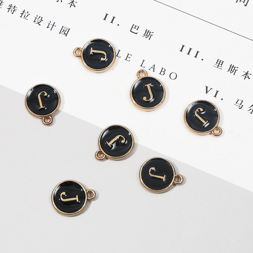 10 шт., металлическая эмаль, английские буквы, подвески, подвеска для самостоятельного изготовления ювелирных изделий, ожерелье, браслет, аксессуары