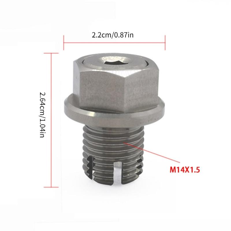 Ремкомплект пробки слива масла из нержавеющей стали с шестигранным ключом, саморезы, ремонтные комплекты с резьбой масляного поддона, герметичная прокладка