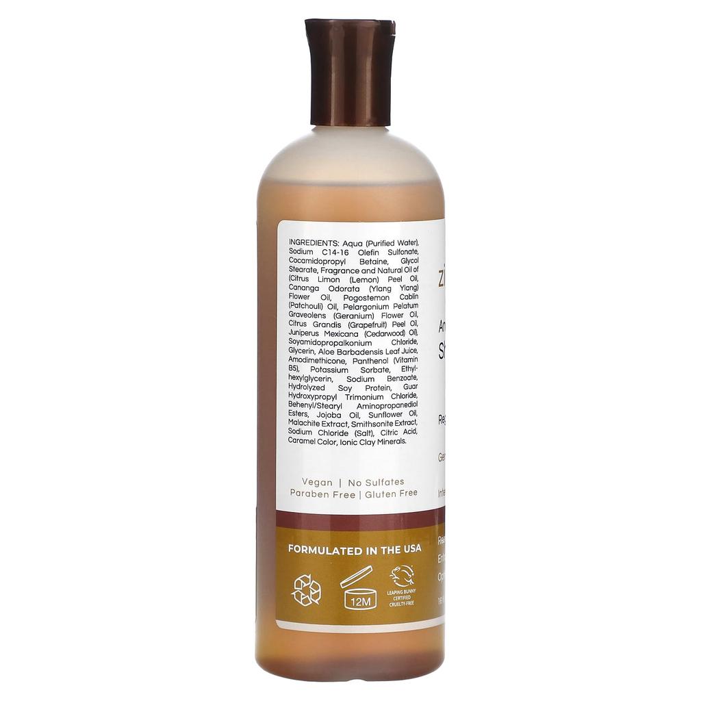 Zion Health Шампунь Ancient Mineral, герань и роза, 16 жидких унций (473 мл)