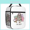 Детская сумка для ланча Pusheen с полной печатью для детей для школы, пикника