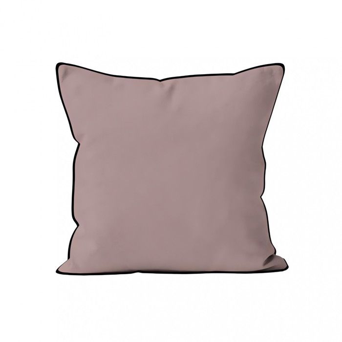Washed Microfiber Cushion 60x60 Cm BOHEME Pink, by Soleil d'Ocre