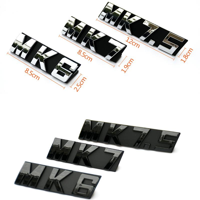 AGLNX1 Car Front Grille Emblem Badge Decals Sticker For VW GOLF 6 7 MK6 MK7 MK7.5 2008-2018 Volkswagen Car Styling Accessories