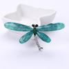Ослепительная брошь в виде насекомых-стрекоз, мультяшная акриловая брошь с кристаллами, универсальное пальто, аксессуары для одежды, корсаж