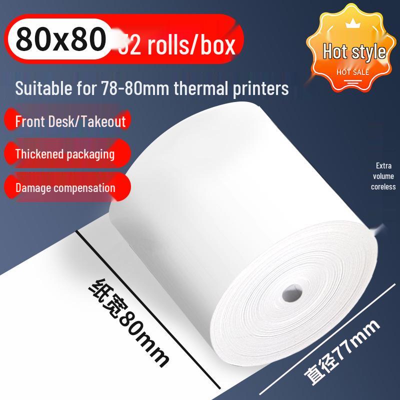 Mornsun Thermal Cash Register Paper: 57x50, 80x80, 80x60x50 – Suitable for Meow Meow Machine.