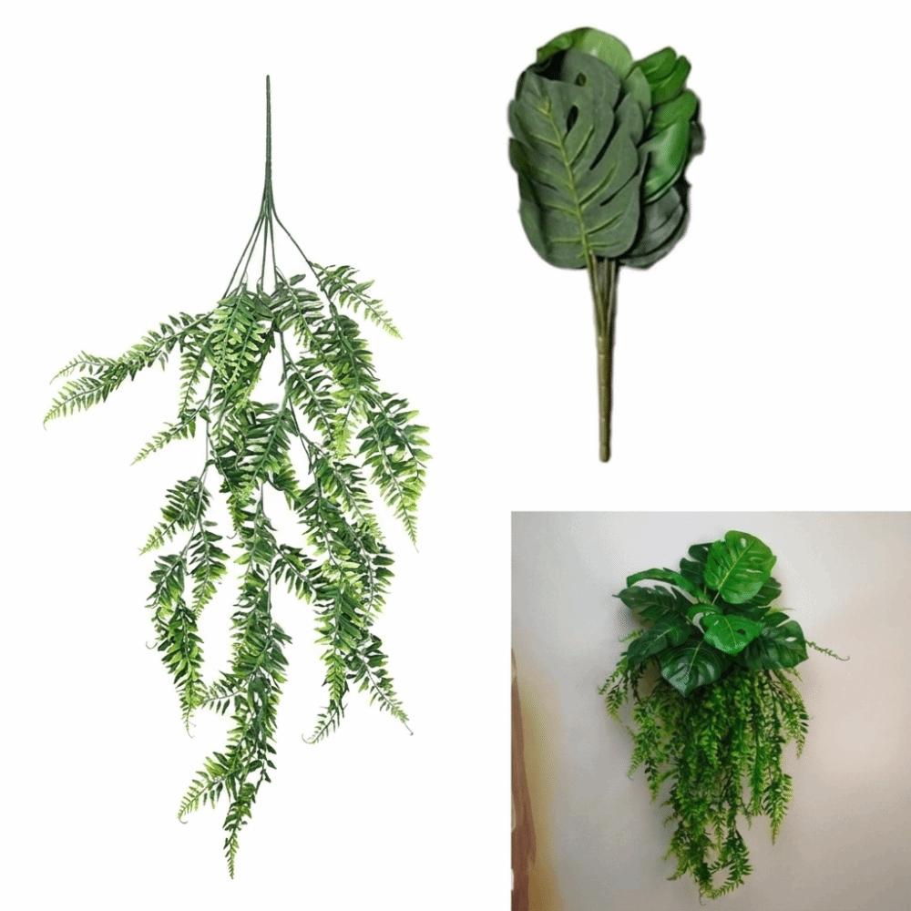 Real Touch Artificial Persian Fern Leafs UV Resistant Fake Trailing Greenery Outdoor Garden