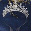 Барокко Элегантная Винтажная Хрустальная Корона Корона Невесты Свадебные Аксессуары для Волос Тиара со Стразами