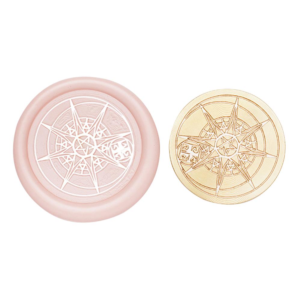 Восковая медная головка в виде шестиконечной звезды, серия Vintage Craft, запечатывающая головка для открыток, конвертов, свадебных приглашений, подарочной упаковки